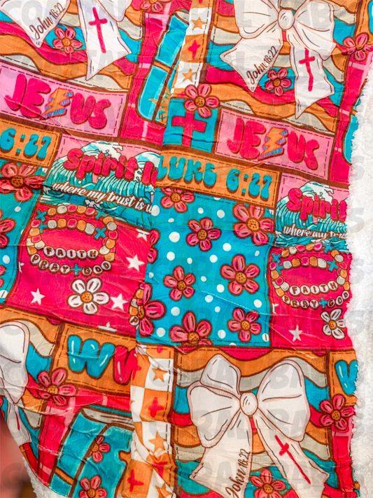 WWJD🌊 60x80 LARGE SHERPA