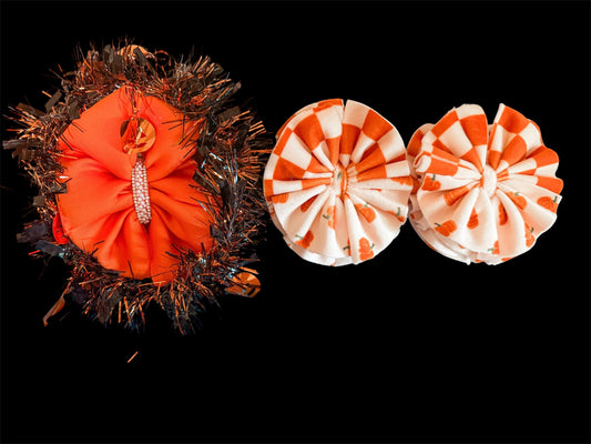 Fall Bow Bundle Nylon Or Clip