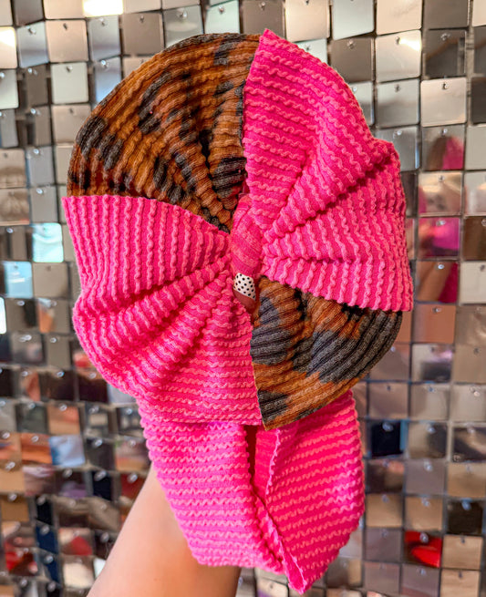 Two toned TX messy wrap