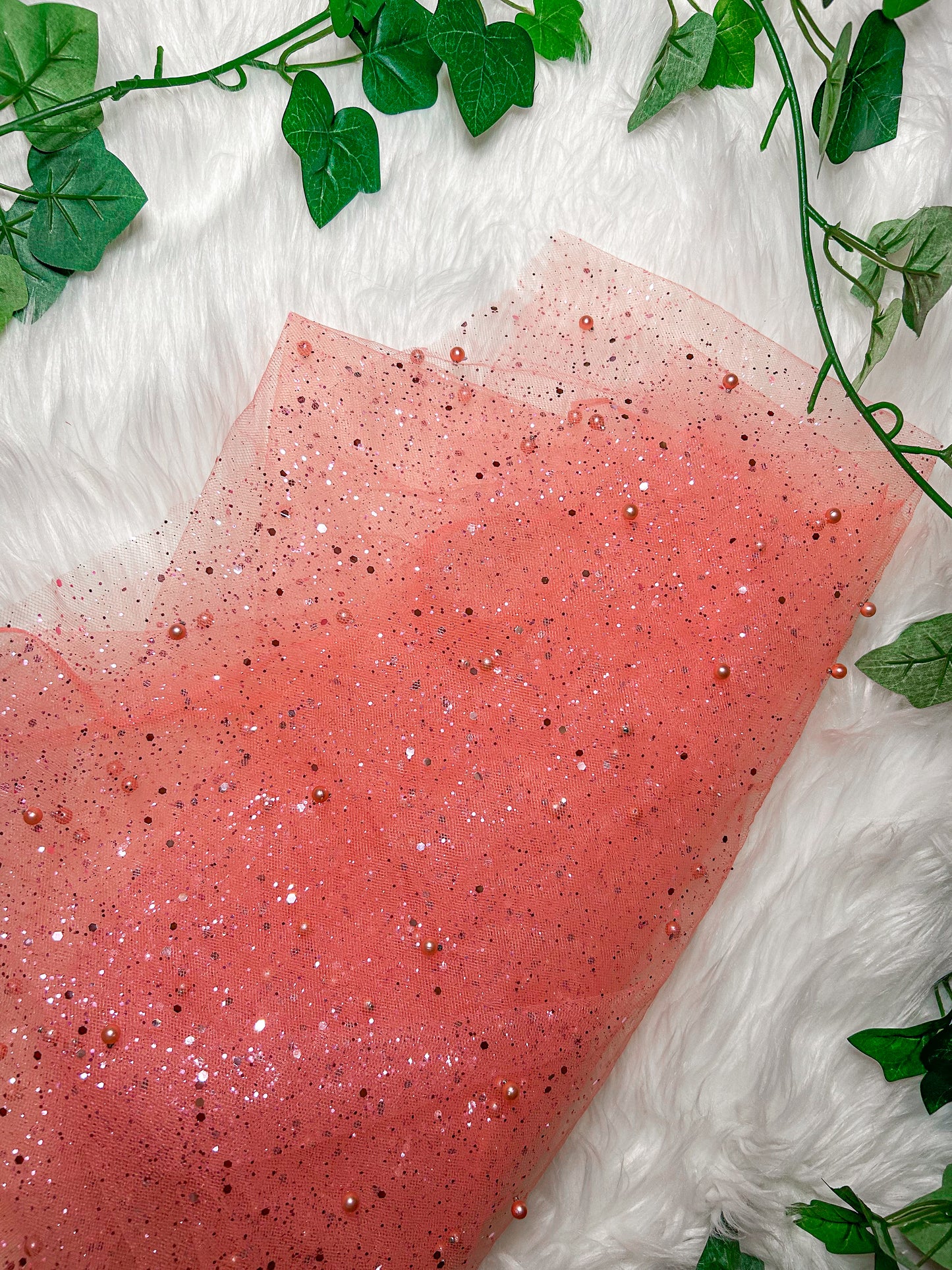 Sparkly & Pearls Pink Bows (you can choose base color optional)