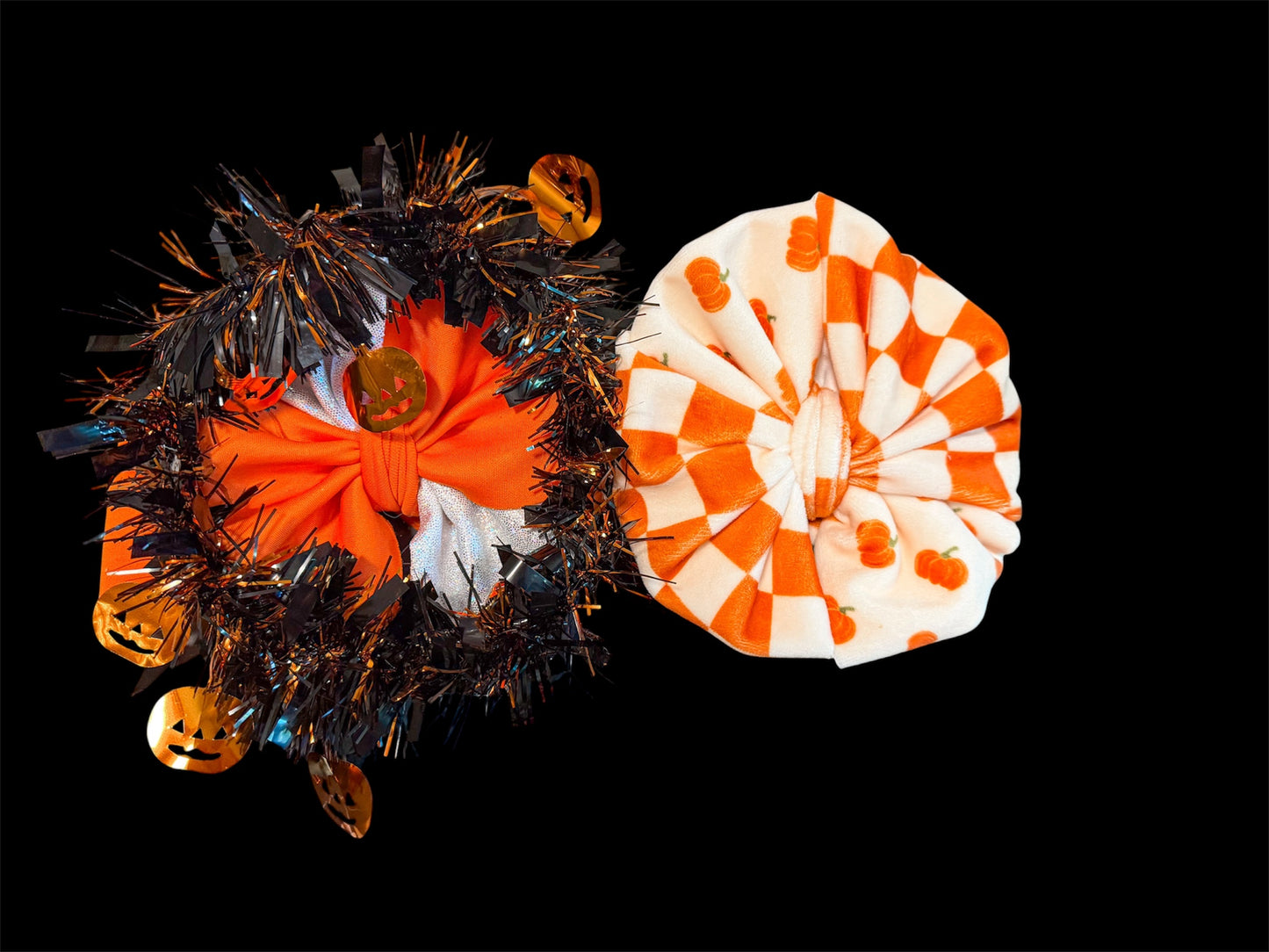 Head wrap fall bow bundle
