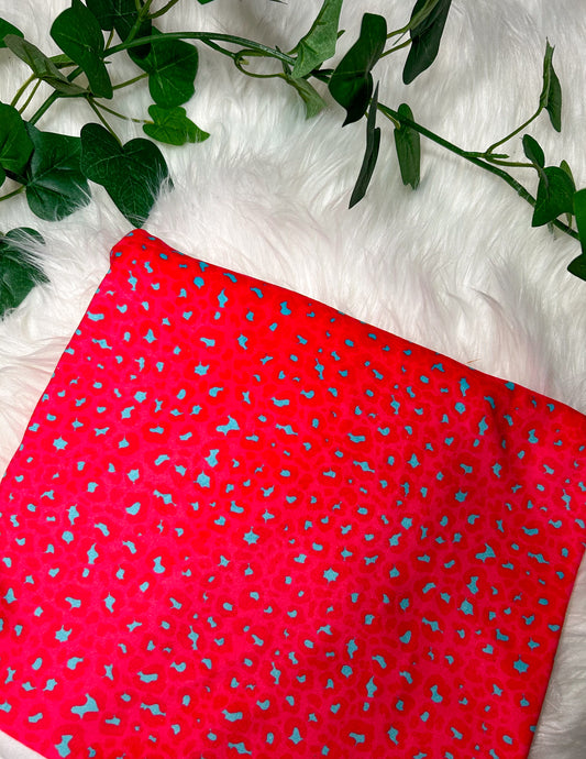 Hot Pink & Blue Cheetah Print Bows